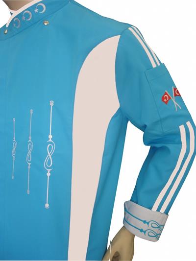 1046 İzmir Turkuaz Chef Ceketi