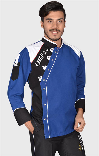 Ss 1425 Prochef Şef Aşçı Ceketi Koyu Mavi