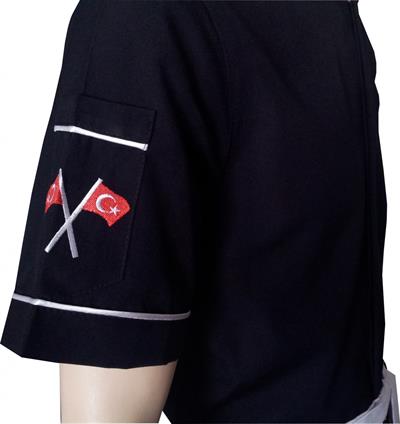 Ss1108-Maslak Siyah Aşçı Ceketleri