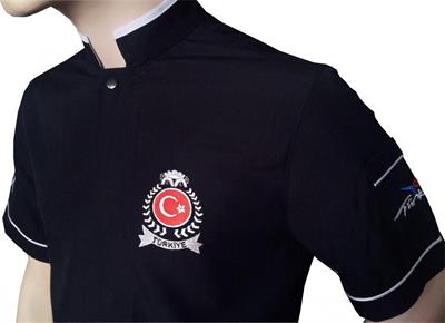 Ss1108-Maslak Siyah Aşçı Ceketleri