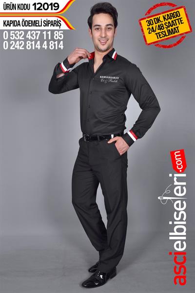 Ss12019 Siyah Garson Gömlekleri