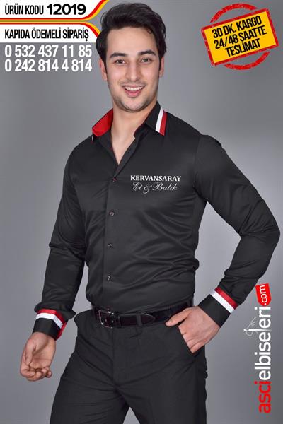 Ss12019 Siyah Garson Gömlekleri