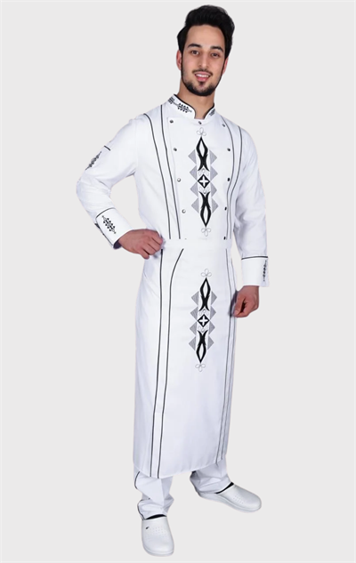 Ss1275 Selected Beyaz Şef Aşçı Ceketi