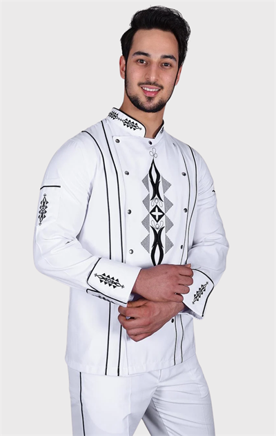 Ss1275 Selected Beyaz Şef Aşçı Ceketi