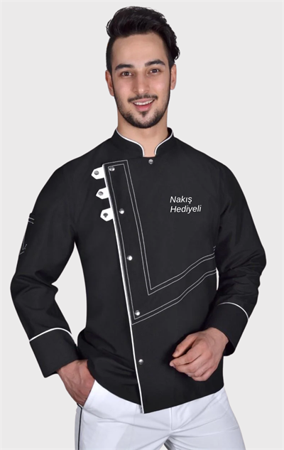 Uşak Siyah Şef Aşçı Ceketi