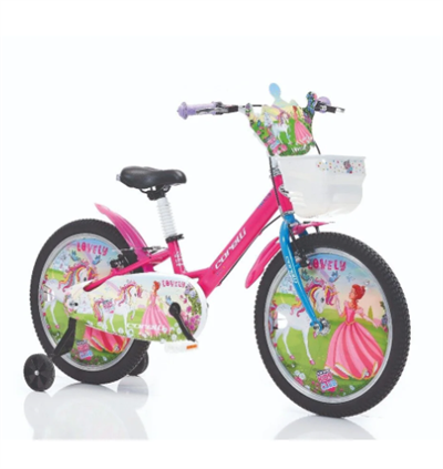 Corelli Lovely 20 sepetli - V - fren Kız çocuğu bisikleti 20 Jant ( 120 - 145 cm boy arası )