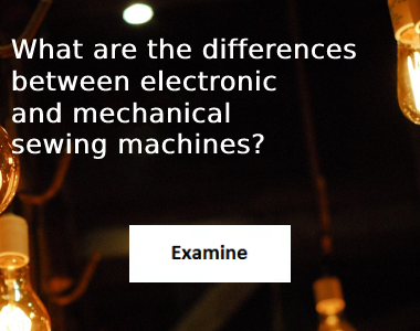 what are the differences between electronic and mechanical sewing machines