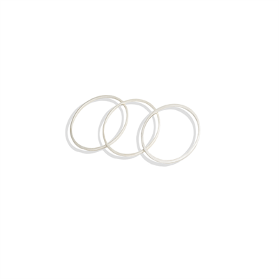 22 Ayar Gümüş Kaplama Ayarlanabilir Trend Bilezik B39, one size