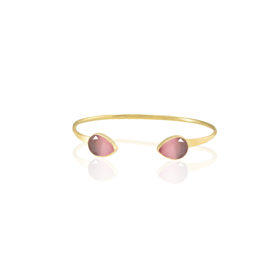 Kadir Jewellery 22 Ayar Altın Kaplama El İşçiliği Zirkon Taşlı Kadın Charm Bileklik