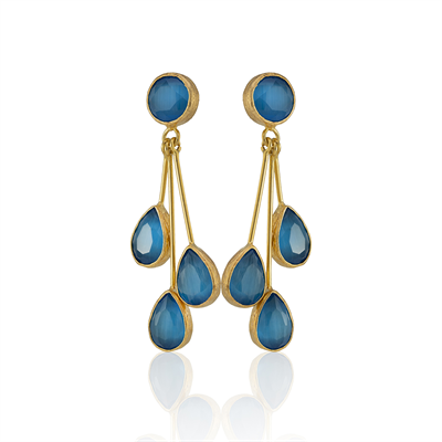 Kadir Jewellery 22 Ayar Altın Kaplama Vintage Küpe -El İşçiliği Ve Hipoalerjenik Küpe