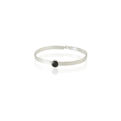 Kadir Jewellery 925 Ayar Gümüş Kaplama El İşçiliği Zirkon Taşlı Kadın Kelepçe Bilezik