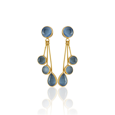 Kadir Jewellery22 Ayar Altın Kaplama Vintage Küpe -El İşçiliği Ve Hipoalerjenik Küpe