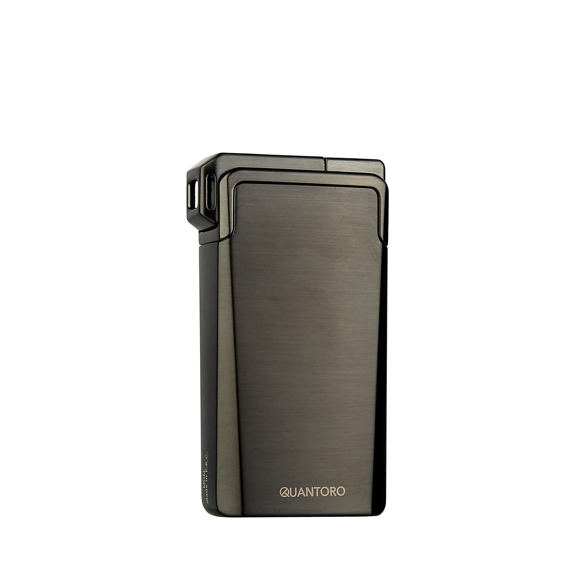 Quantoro 05-44 Soft ve Jet Alev Pipo ve Puro Çakmağı/Gunmetal