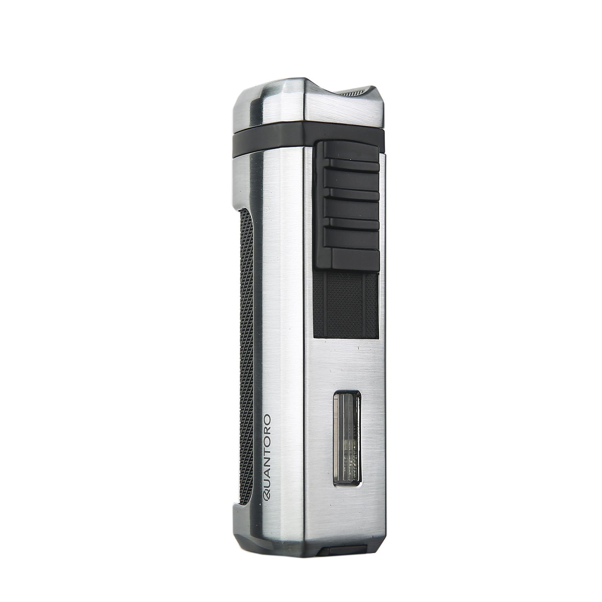Quantoro 05-46 Üçlü Jet Alev Puro Delicili Puro Çakmağı/Chrome