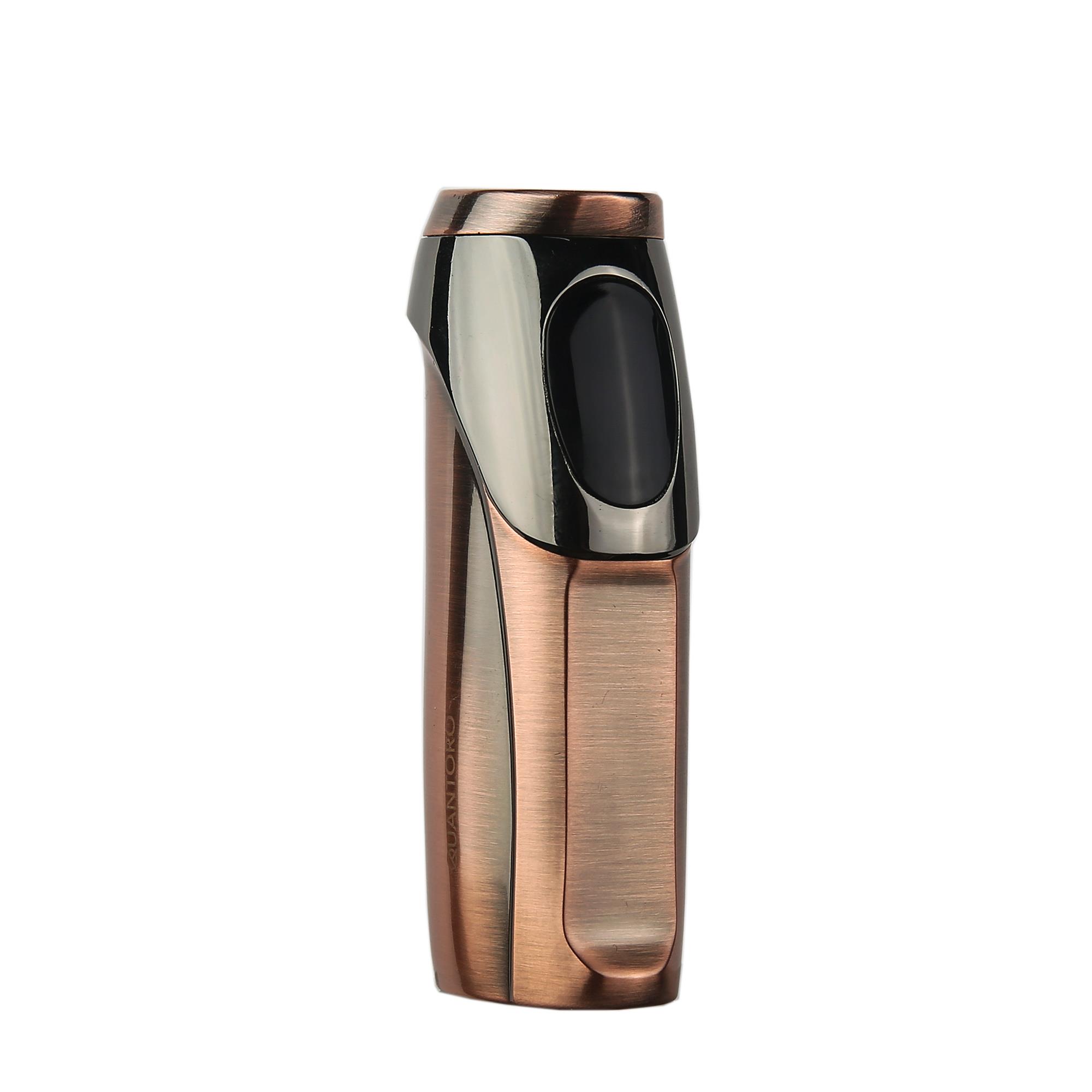 Quantoro 05-51 Elektronik Şarjlı Üçlü Jet Alev Puro Çakmağı/Copper