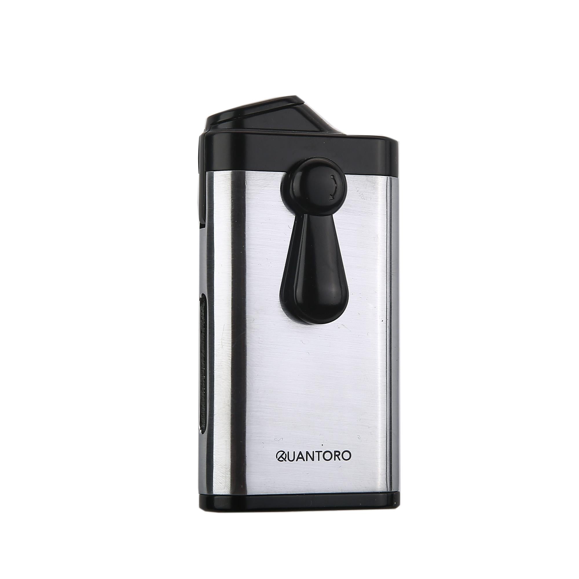Quantoro 05-60 Puro Delicili Çift Jet Alev Puro Çakmağı/Chrome