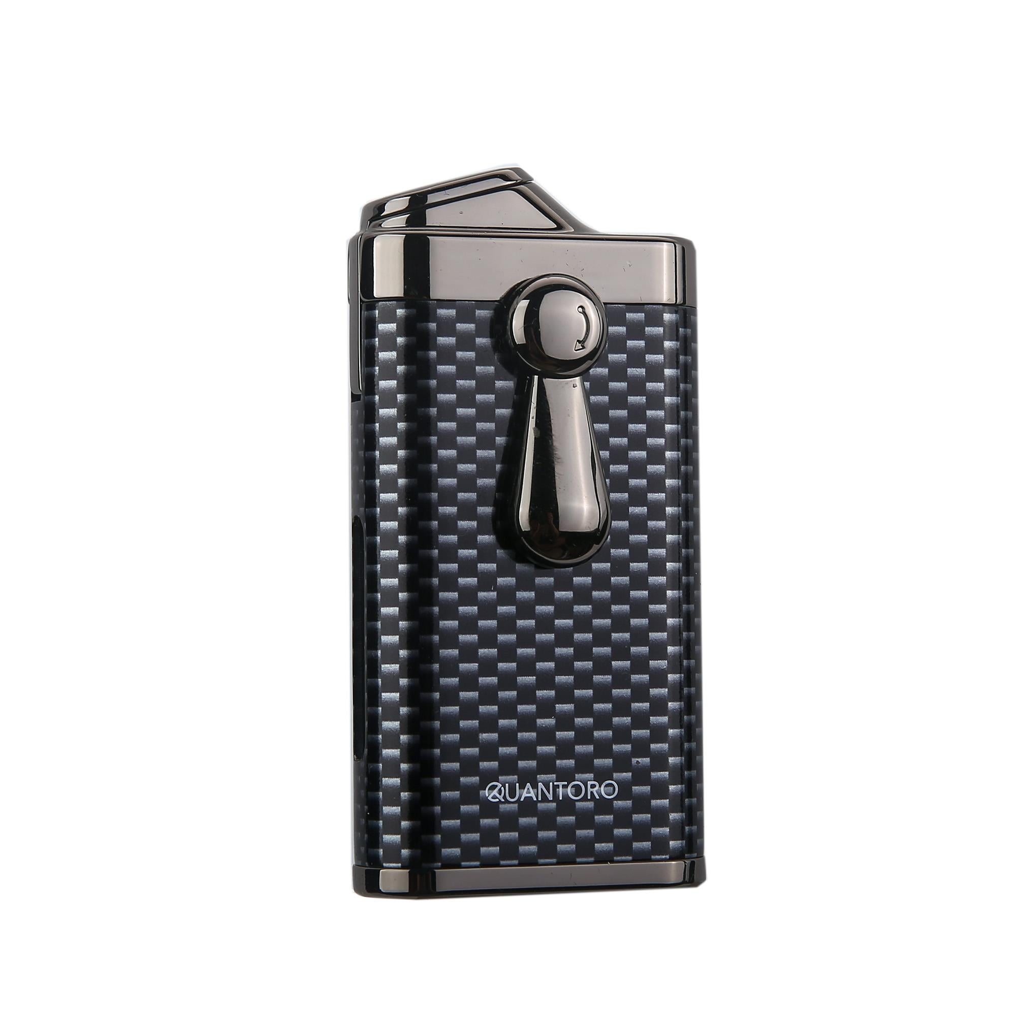 Quantoro 05-60 Puro Delicili Çift Jet Alev Puro Çakmağı/Carbon