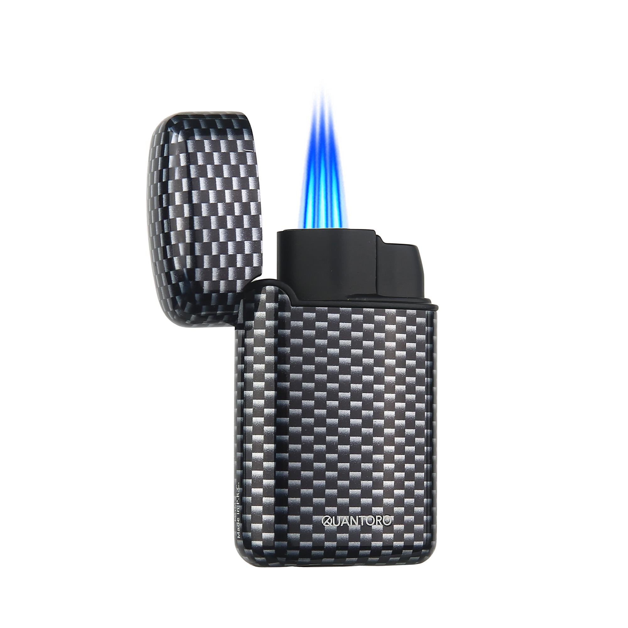 Quantoro Delicili Üçlü Jet Alev Gunmetal Puro Çakmağı 05-30 