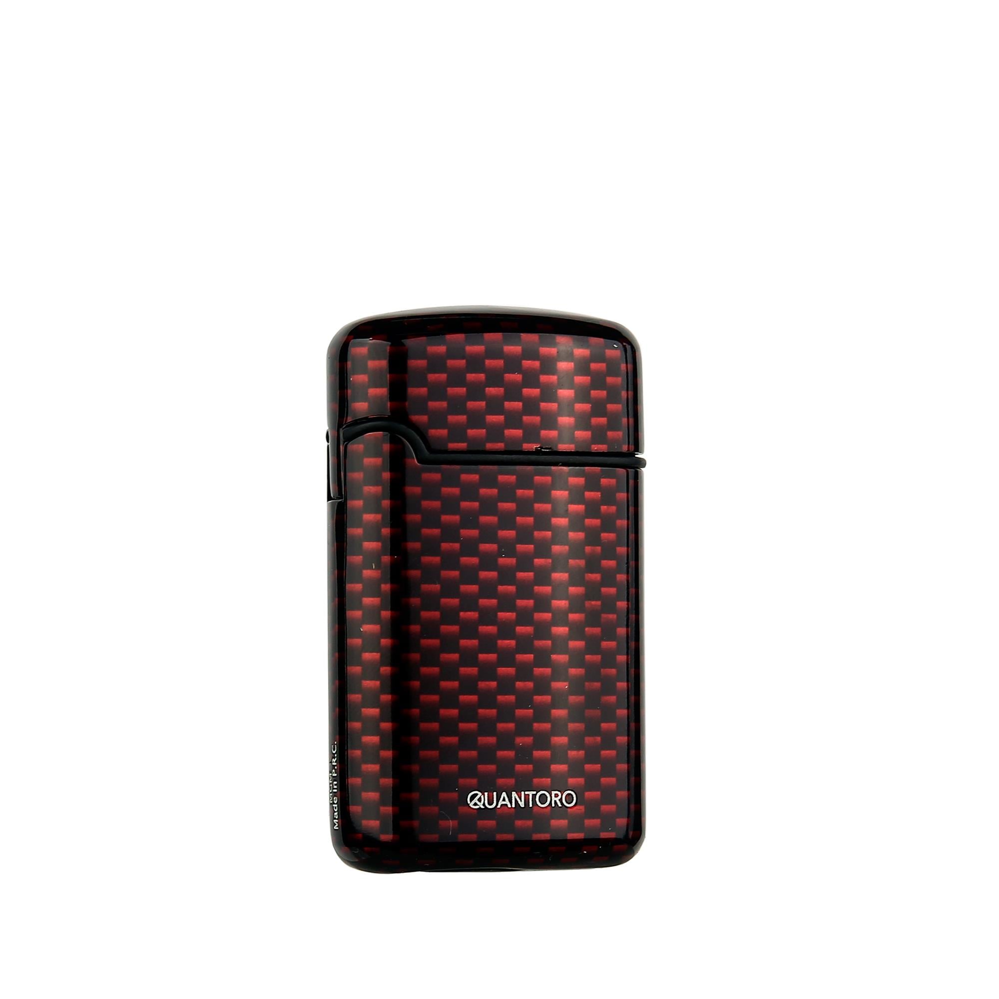 Quantoro Delicili Üçlü Jet Alev Red Carbon Puro Çakmağı 05-30 