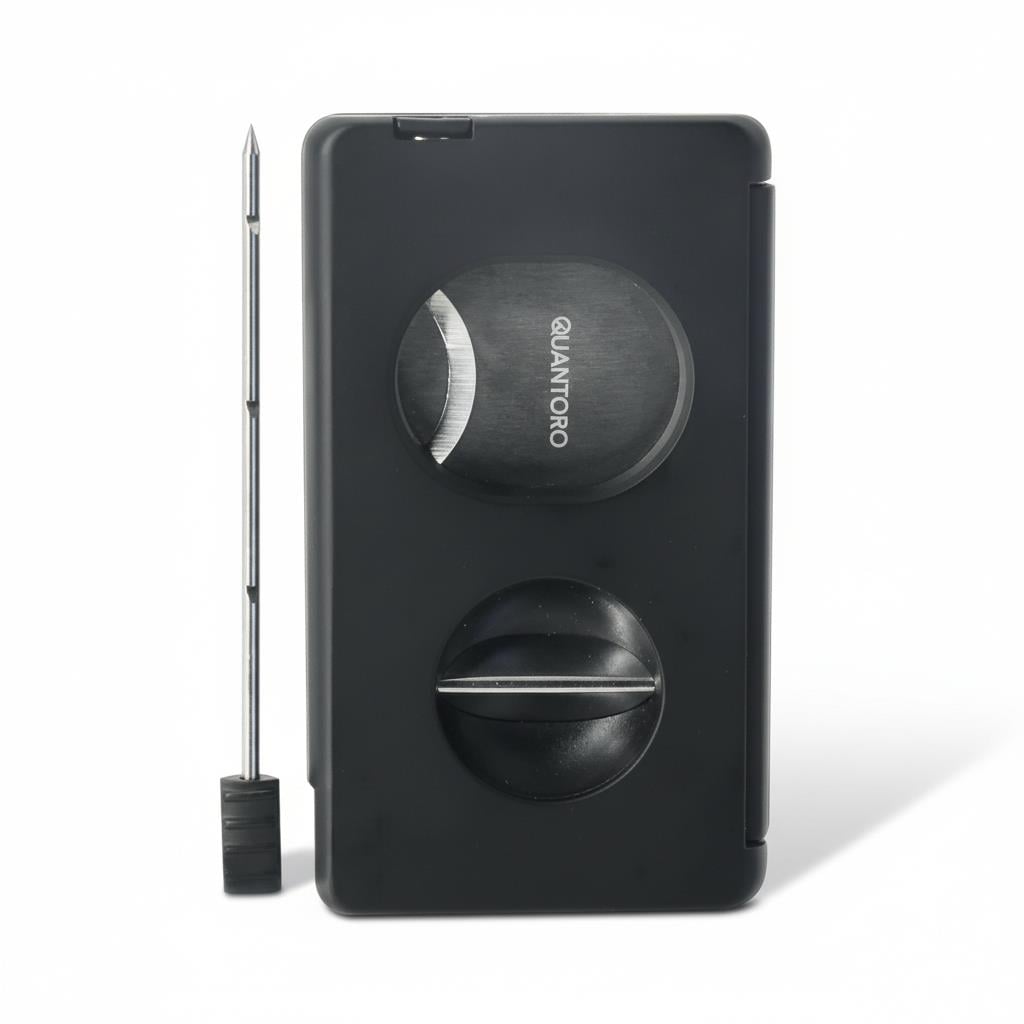 Quantoro QC-12 Düz/V-Kesim Puro Delicili İğneli Kesici /Black Carbon