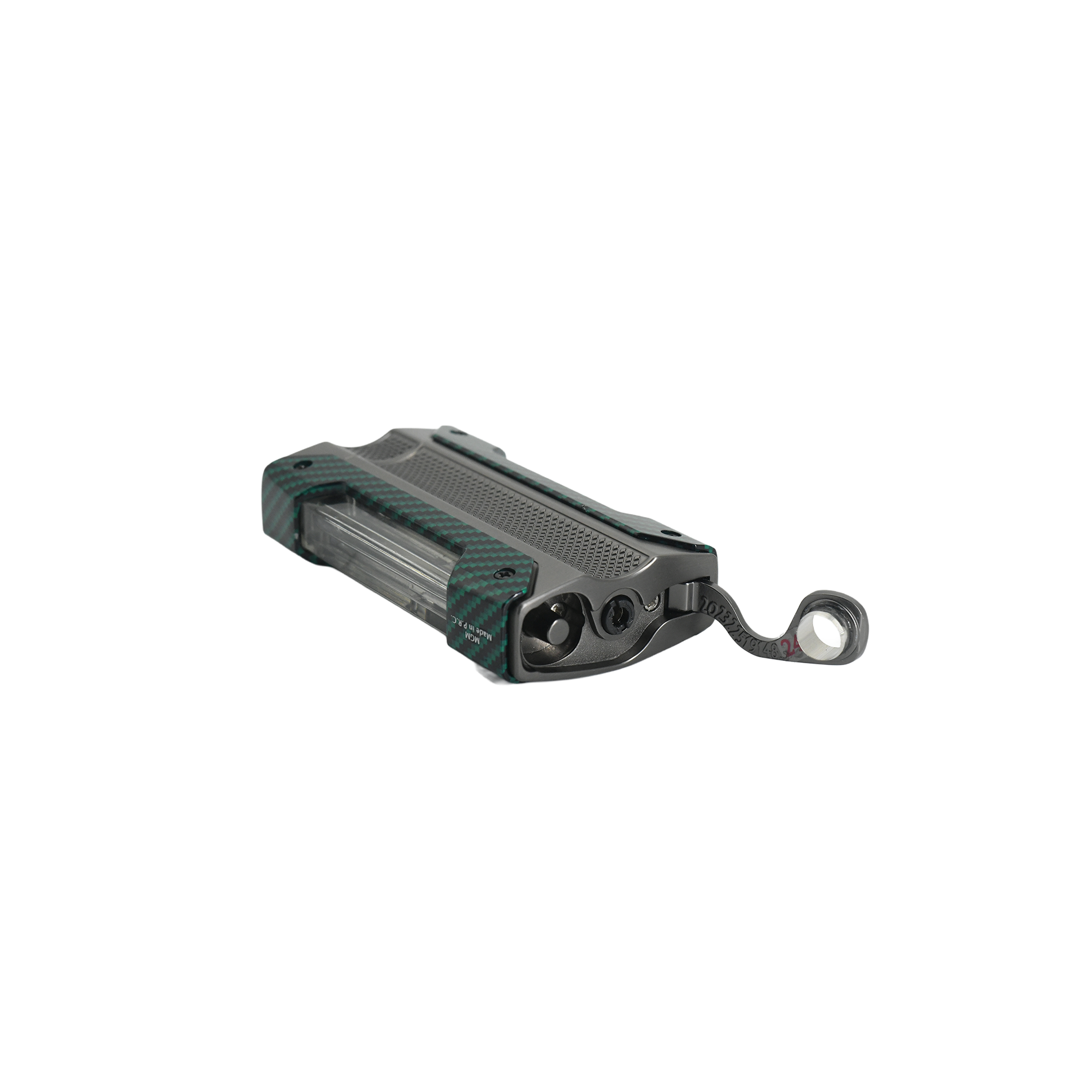  MGM 04-7  Single Jet Alevli Puro Delicili Metal Puro Çakmağı Green Carbon