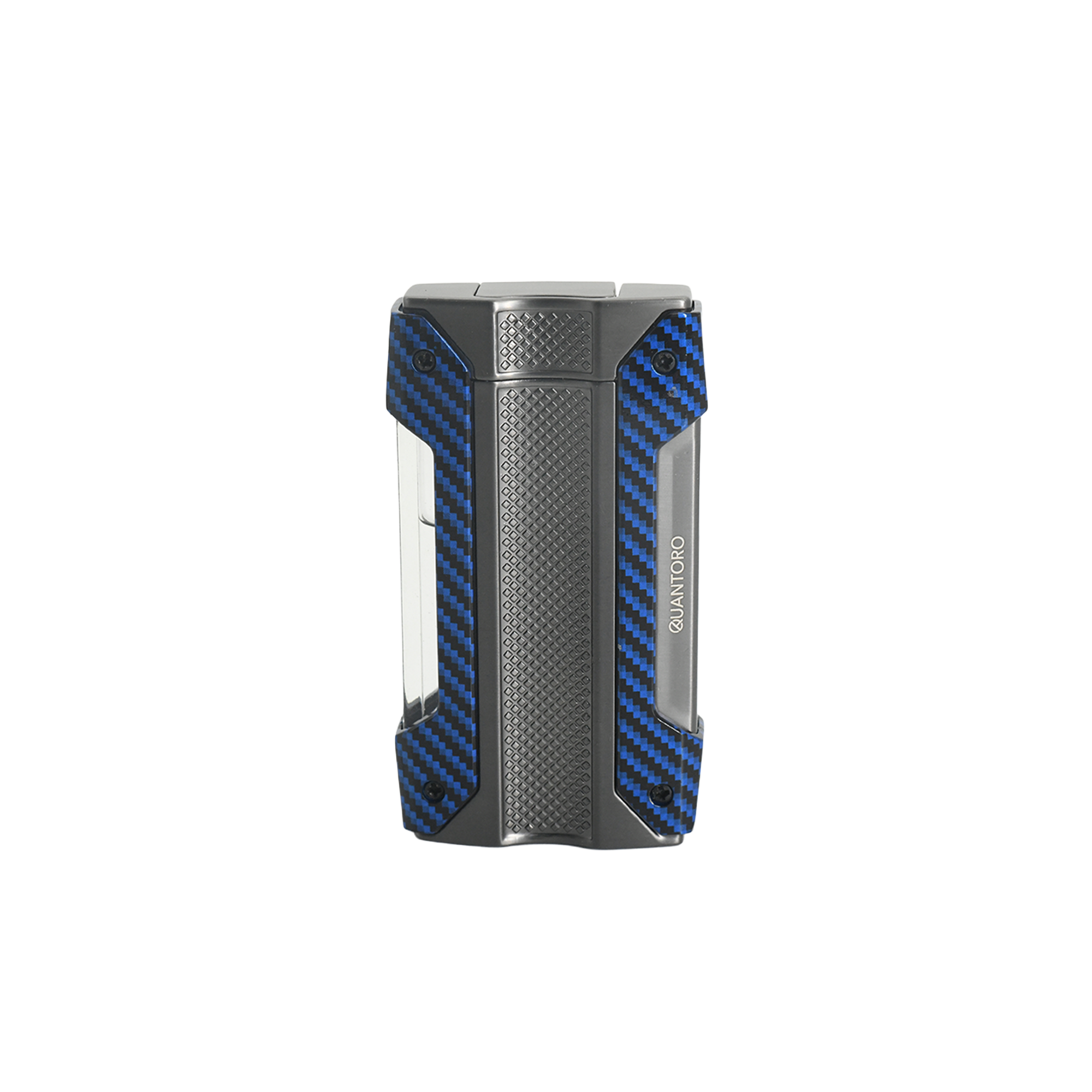 Quantoro MGM 04-7 Single Jet Alevli Puro Delicili Metal Puro Çakmağı Blue Carbon 