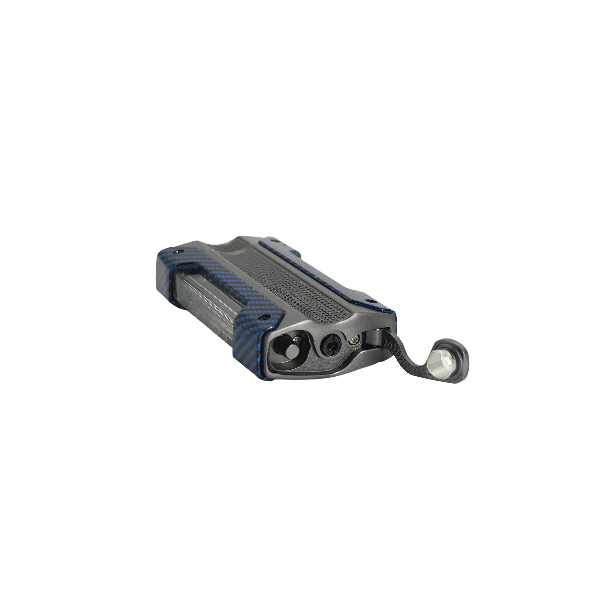 Quantoro MGM 04-7 Single Jet Alevli Puro Delicili Metal Puro Çakmağı Blue Carbon 