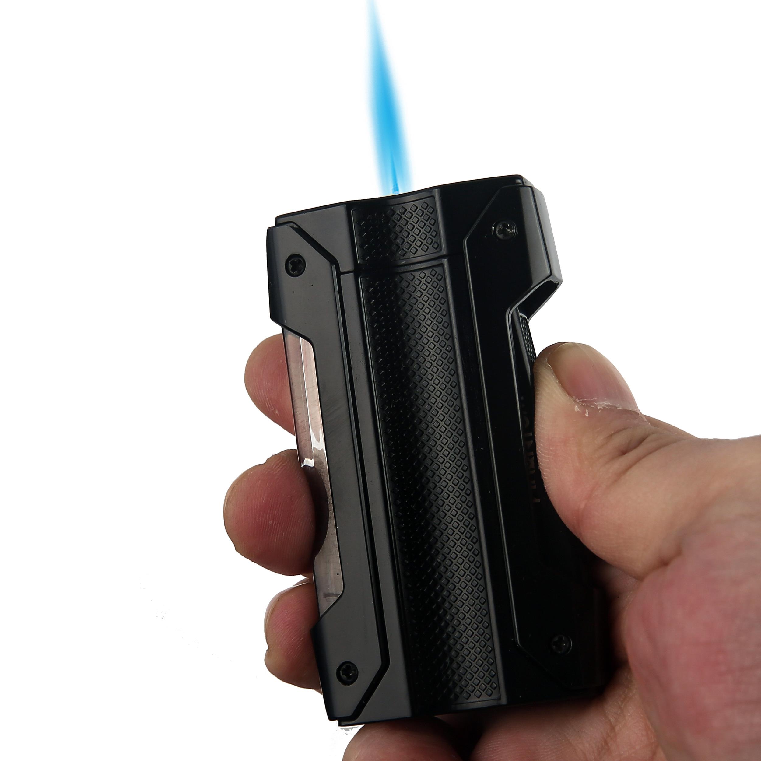 Quantoro MGM 04-7 Jet Alevli Puro Delicili Metal Puro Çakmağı Black Carbon 