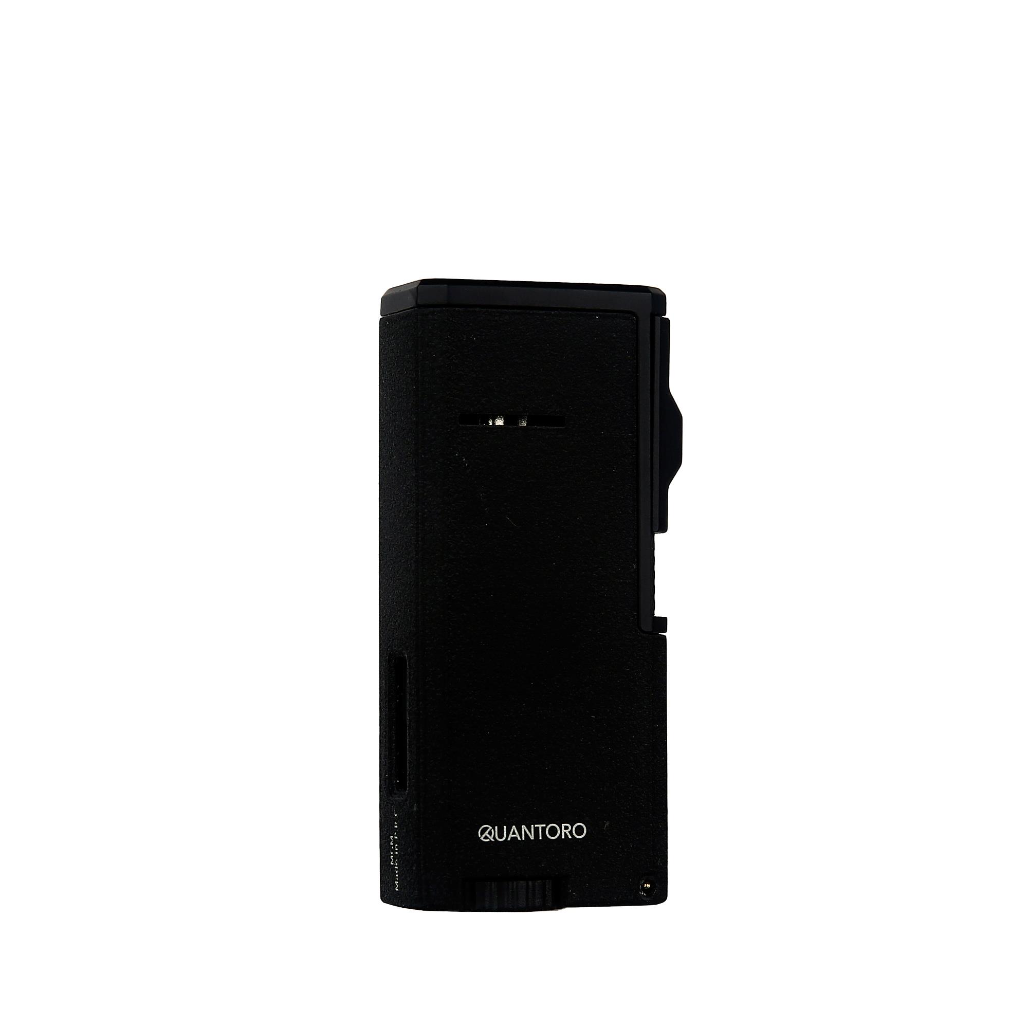 Quantoro 05-40 Üçlü Jet Alev Puro Delicili Black Crackle Puro Çakmağı 