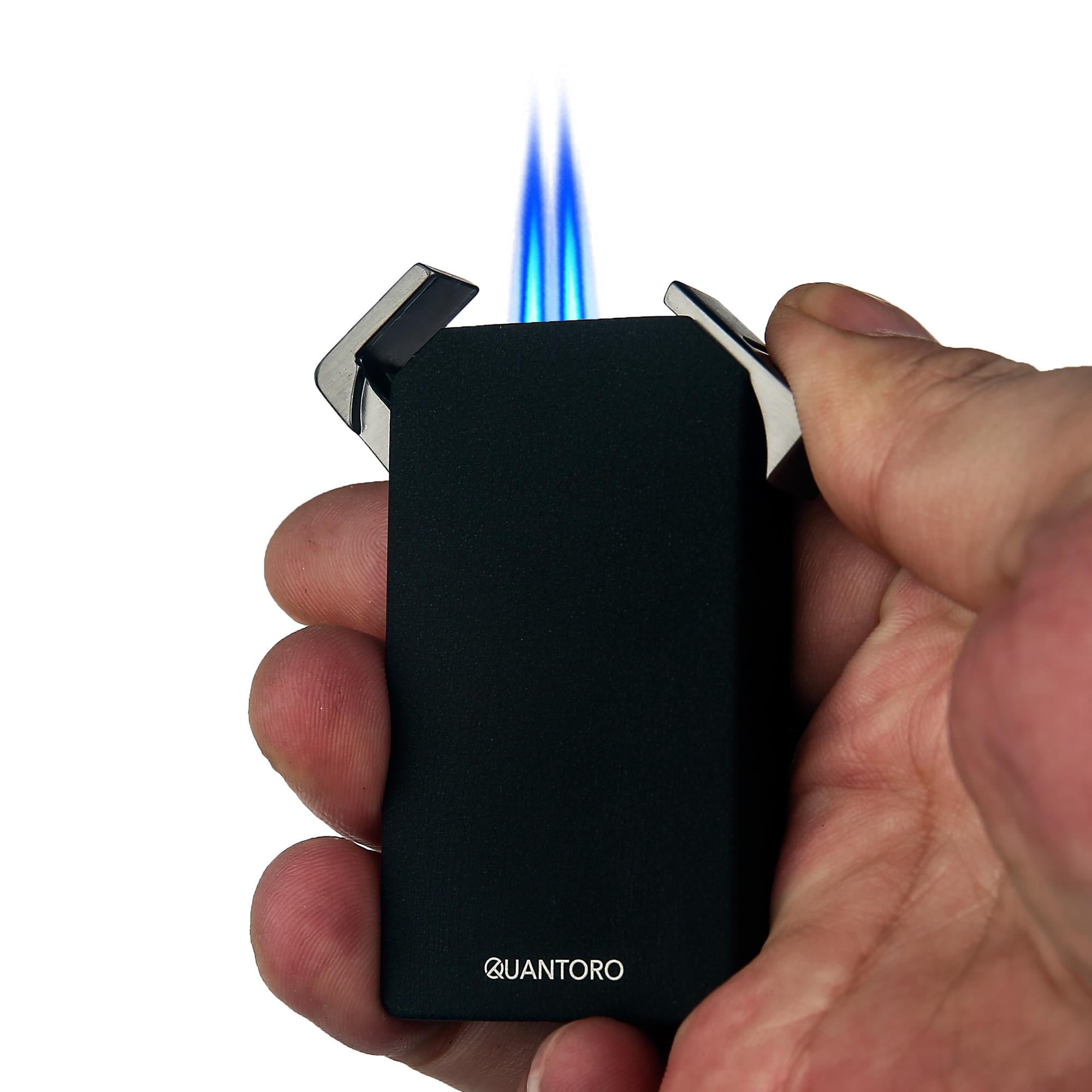 Quantoro 05-38 Çift Jet Alev Puro Delicili Chrome Puro Çakmağı 