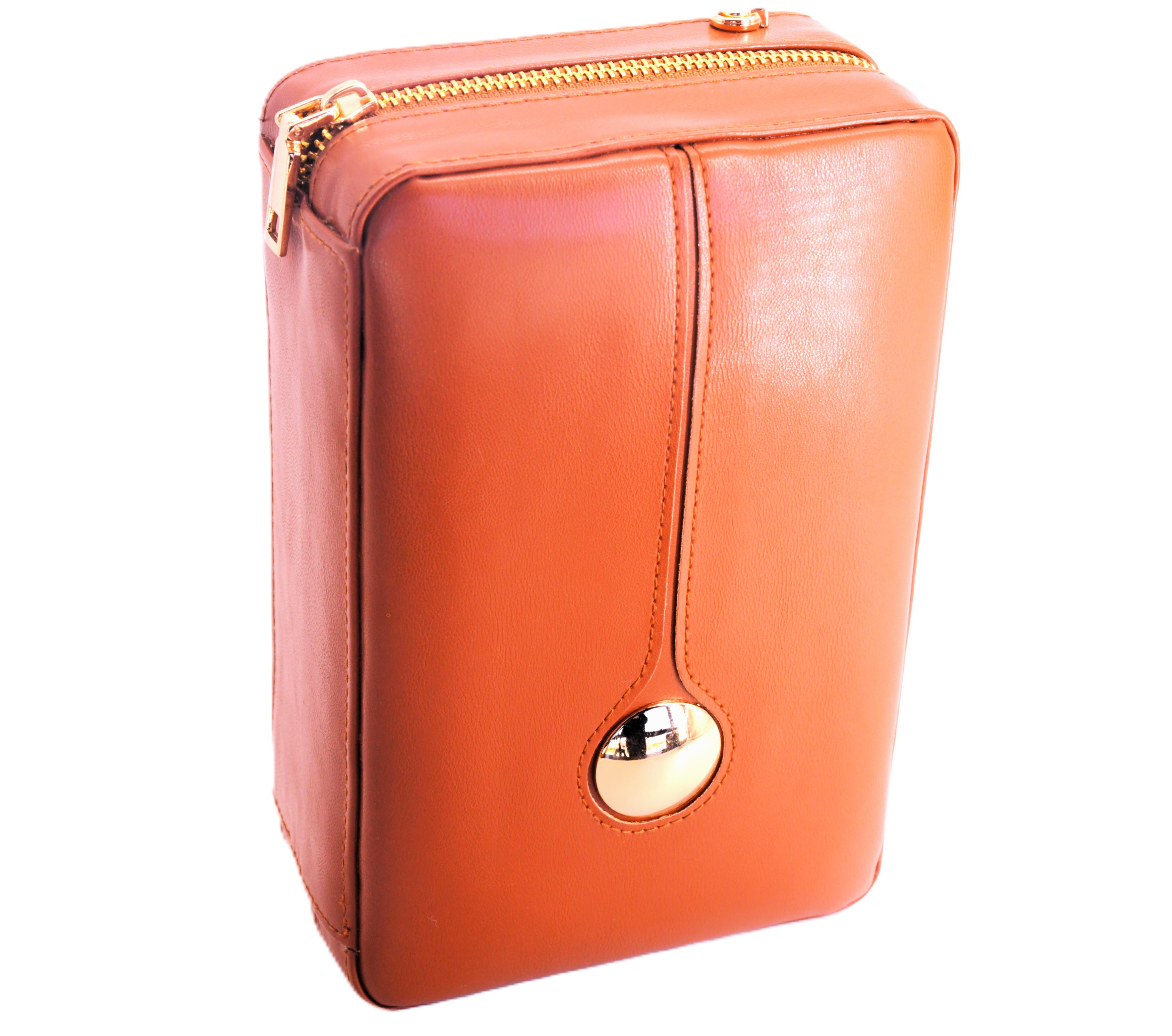 Deri Seyahat Humidor Kahverengi QLP-5