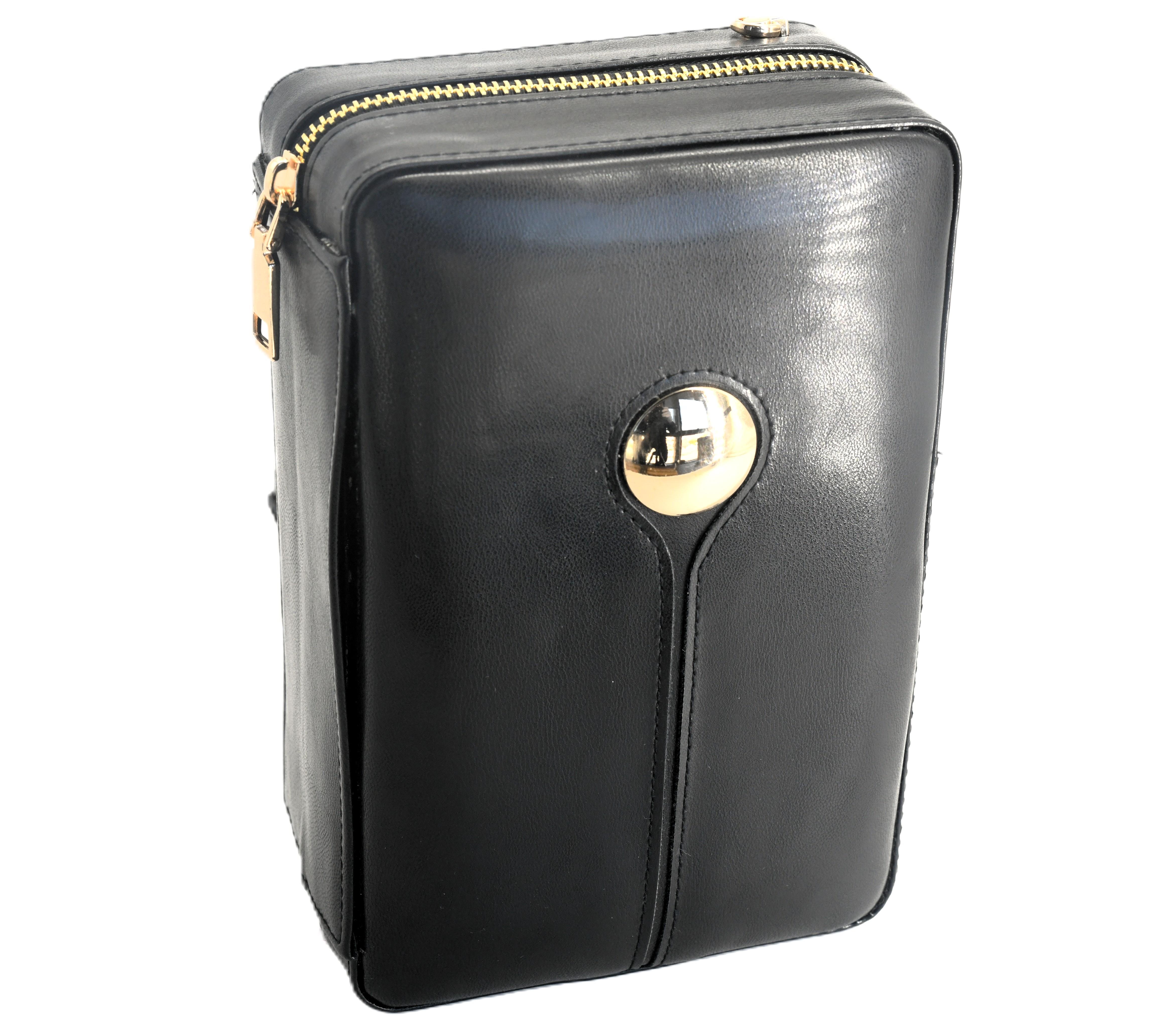 Deri Seyahat Humidor Siyah QLP-6