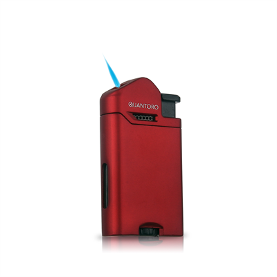 04-4 Single  Jet Alevli Metal Puro Çakmağı / Matte Red