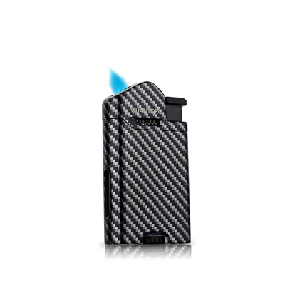 04-5 Single Perde Alevli Metal Puro Çakmağı / Black Carbon