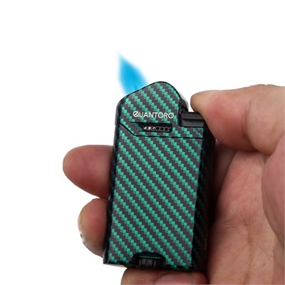 04-5 Single Perde Alevli Metal Puro Çakmağı / Green Carbon