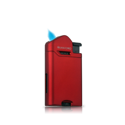 04-5 Single Perde Alevli Metal Puro Çakmağı / Matte Red