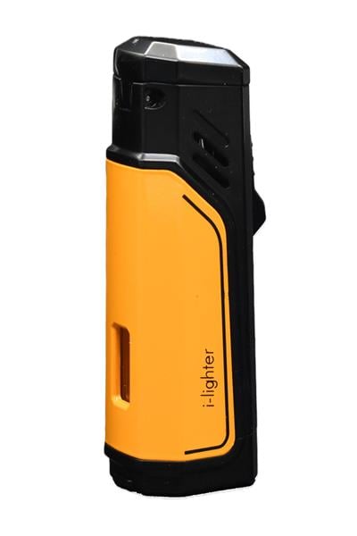 İ-Lighter 3 Torch Jet Alev Puro Çakmağı Metal Siyah Sarı
