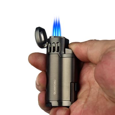 Quantoro 05-43 Üçlü Jet Alev Puro Delicili Puro Çakmağı/Chrome