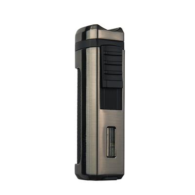 Quantoro 05-46 Üçlü Jet Alev Puro Delicili Puro Çakmağı/Gunmetal