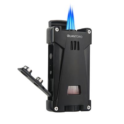 Quantoro 05-47 Delicili Üçlü Jet Alev Puro Çakmağı/Black