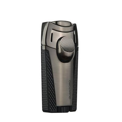 Quantoro 05-49 Çift Jet Alev Puro Çakmağı/Gunmetal