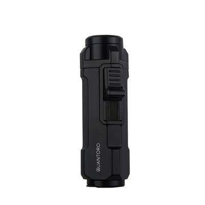 Quantoro 05-53 Üçlü Jet Alev Delicili Puro Çakmağı/Black