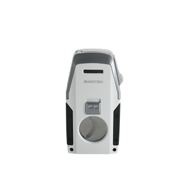 Quantoro 05-62 Puro Kesicili Delicili Çift Jet Alev Puro Çakmağı/White