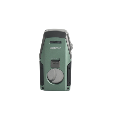 Quantoro 05-62 Puro Kesicili Delicili Çift Jet Alev Puro Çakmağı/Green