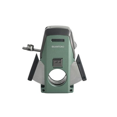 Quantoro 05-62 Puro Kesicili Delicili Çift Jet Alev Puro Çakmağı/Green