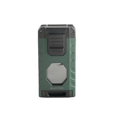 Quantoro 05-63 Puro Kesicili Delicili Üçlü Jet Alev Puro Çakmağı/Green
