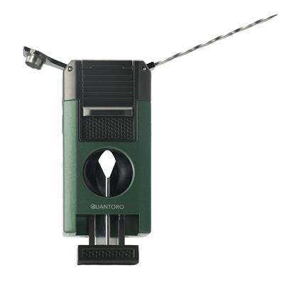 Quantoro 05-64 Puro Kesicili Delicili Çift Jet Alev Çakmağı/Green