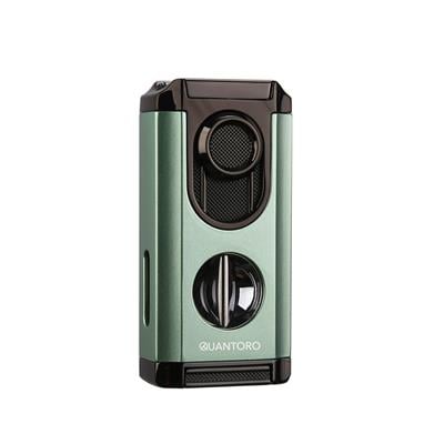 Quantoro 05-67 Puro Kesicili Üçlü Jet Alev Puro Çakmağı/Green 