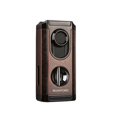 Quantoro 05-67 Puro Kesicili Üçlü Jet Alev Puro Çakmağı/Snow Copper