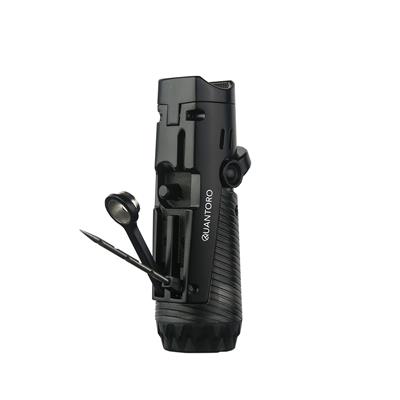 Quantoro 3 Torch Jet  Alevli Puro Delicili ve İğneli Metal Puro Çakmağı Black MGM 04-9